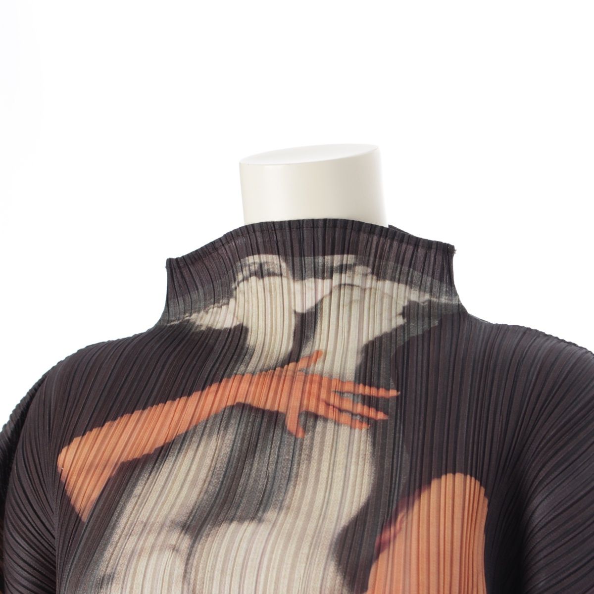 プリーツプリーズ イッセイミヤケ 96AW 森村泰昌 ヤスマサモリムラ ヴィンテージ 裸婦 長袖 ボトルネック トップス カットソー PP64-JK604 マルチ 3 USTAUSTRALIA_COM_AU
