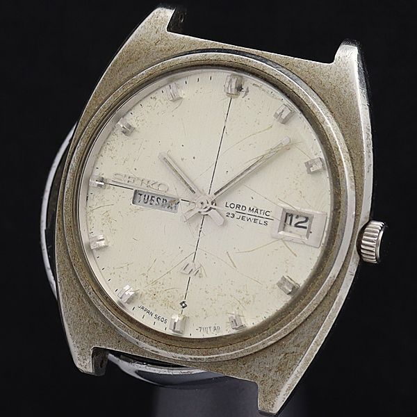 セイコー　ロードマチック　5606-7060 稼働ジャンク品　メンズ自動巻腕時計