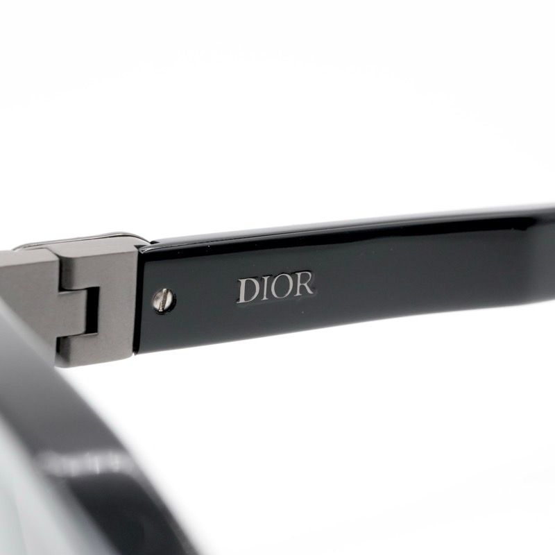 【ケース付】Christian Dior ディオール ロゴ サングラス シルバー クリスチャンディオール CHRISTIAN DIOR サングラス ブラック