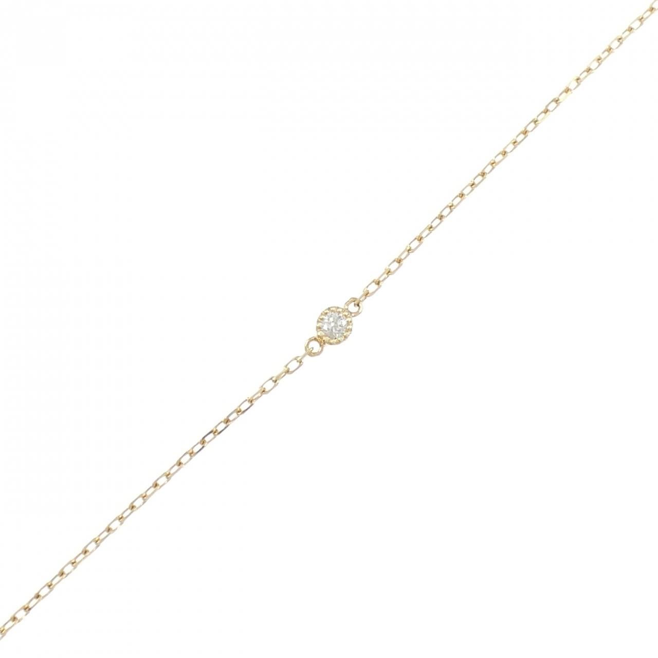 K10YG ダイヤモンド ブレスレット 0.04CT