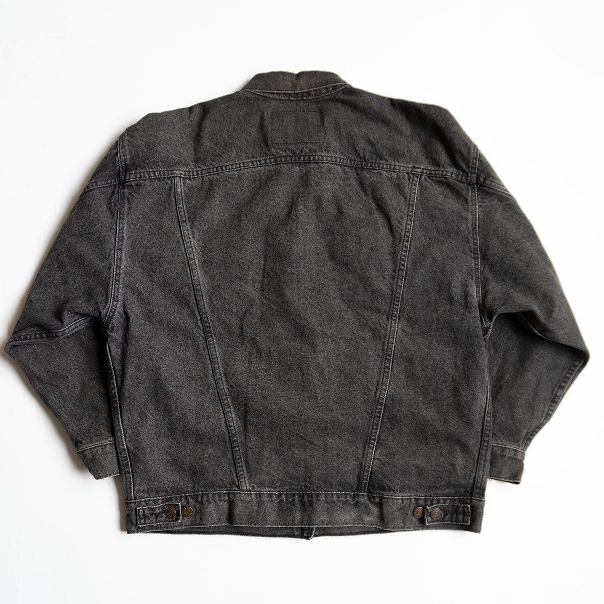 |80s LEVI S 77930-1158|先染め ブラック デニムジャケット L リーバイス 80年代 レディース 25090769
