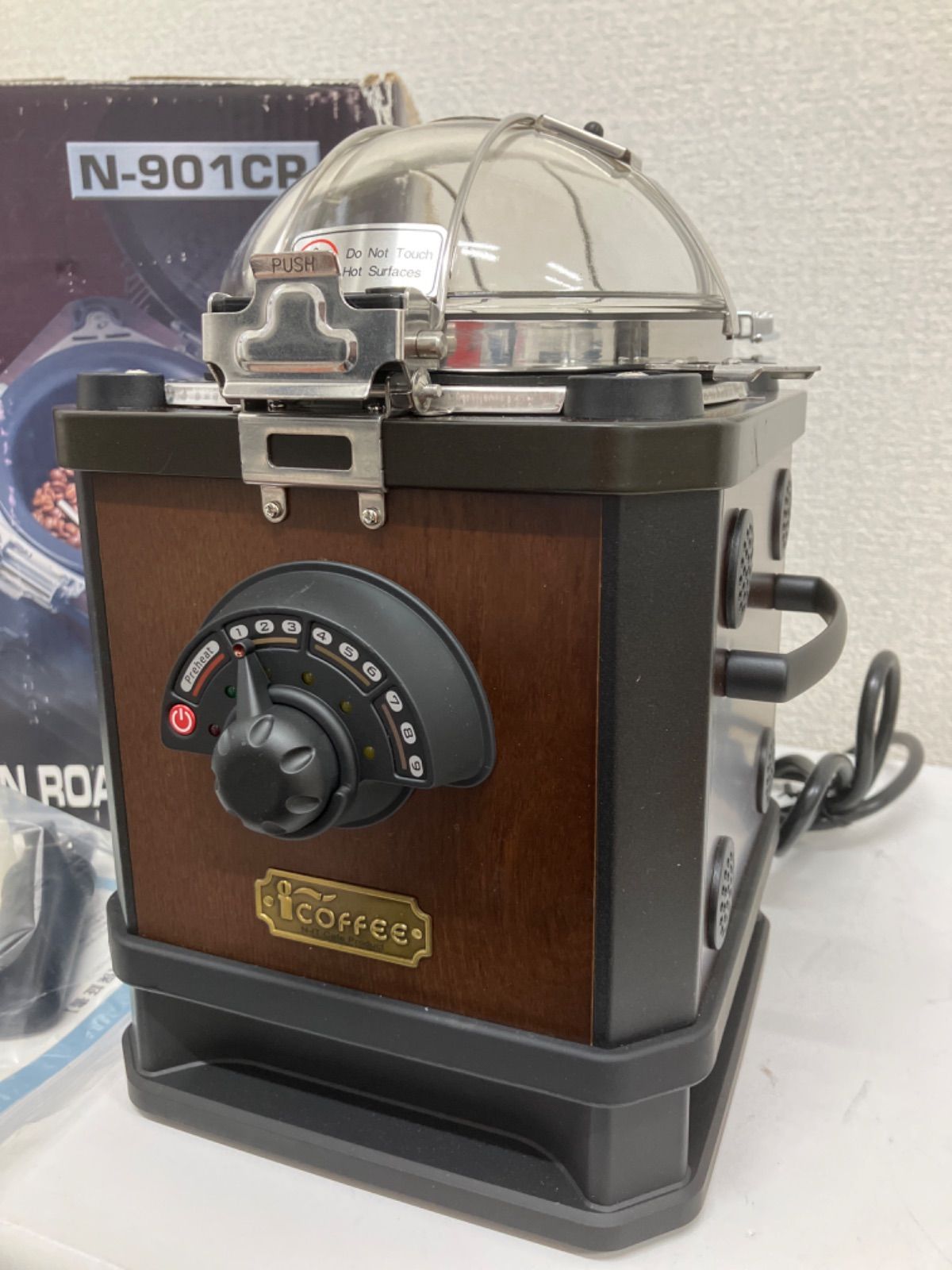 未使用】i-coffee 電動焙煎機コーヒービーンロースター N-901CR - メルカリ