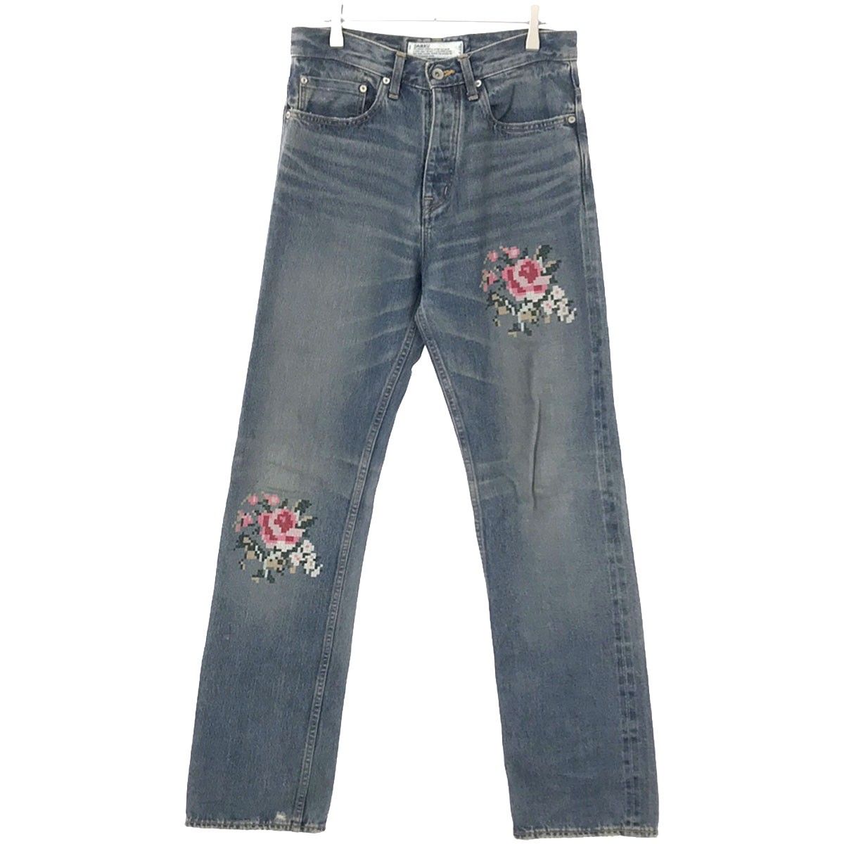 DAIRIKU ダイリク 21AW Flower Cross Embroidery Slim Denim Pants フラワーエンブロイダリースリム デニムパンツ インディゴ 29 21AW D-6 - メルカリ