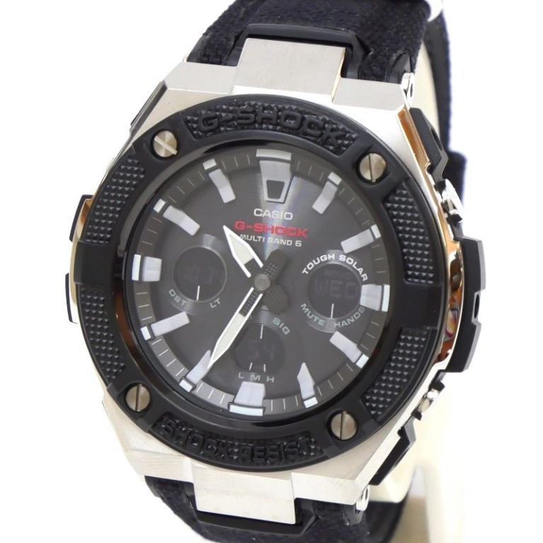 G-SHOCK ブラックモデル GST-W330AC Amazon.co.jp: [カシオ] 腕時計 ジーショック G-STEEL 電波