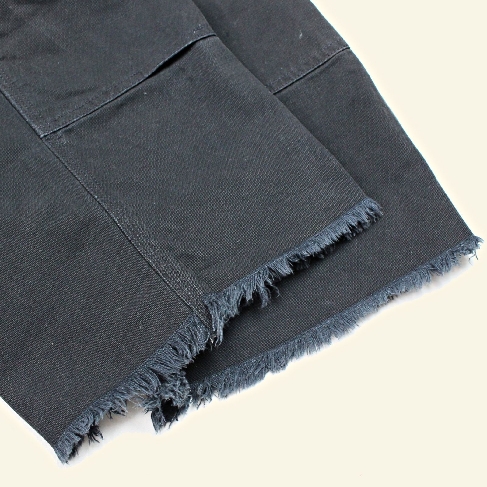 USA製 CARHARTT ペンキ ヤケ 裾フリンジ ダブルニー ワークパンツ W44 