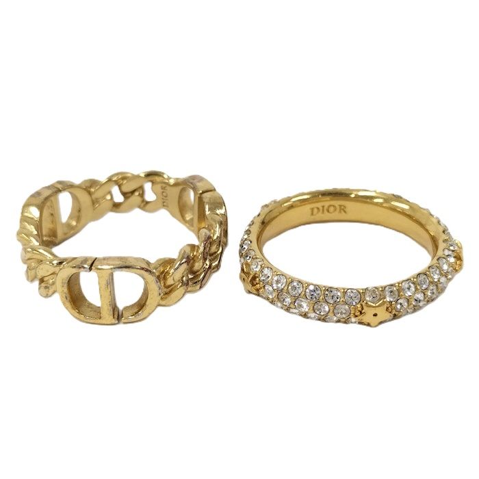 Dior ロゴ クリスタルリング Lサイズ Dior ロゴ クリスタルリング Lサイズ Christian Dior ディオール