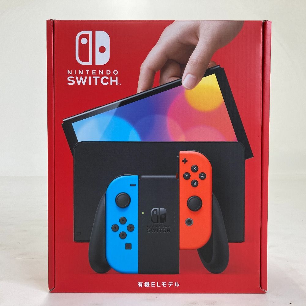 02w11413 Nintendo Switch ニンテンドースイッチ 有機ELモデル ネオンブルー/ネオンレッド 本体セット ゲームハード ※未使用品【中古品】