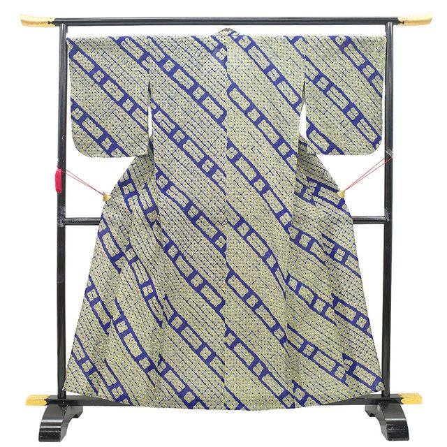 新古品】 夏物 本場有松鳴海絞り 浴衣 未使用 有松 ゆかた 絞り