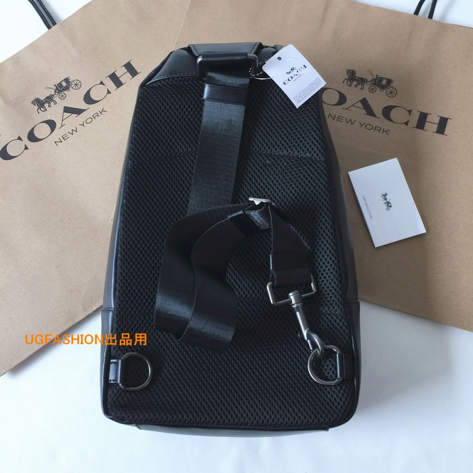 COACH コーチバッグ F39942 ミッドナイト×ブラック スリングバッグ ショルダーバッグ 斜めがけバッグ  アウトレット品(男性用)｜売買されたオークション情報、yahooの商品情報をアーカイブ ファッション