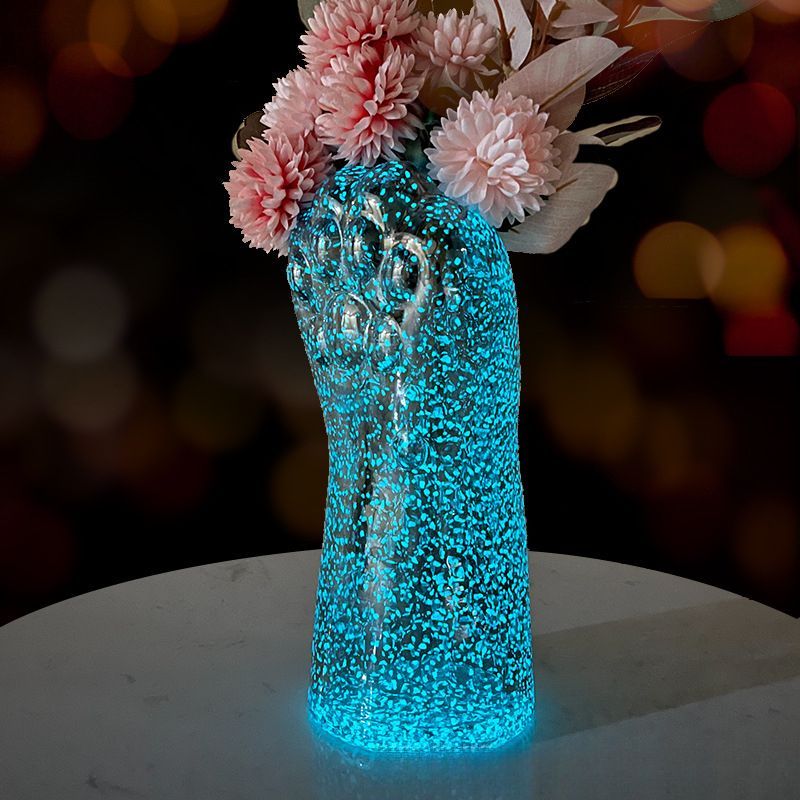 ドイツOLBERNHAUER青色 LEADクリスタル 大型花瓶 ドイツOLBERNHAUER