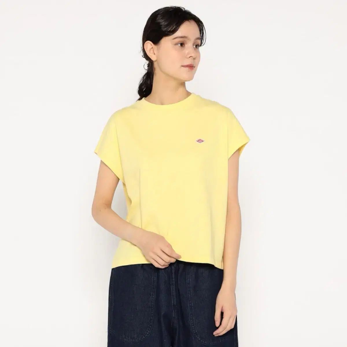 日本直販 Danton ダントン 25SS レディース ドルマン ノースリーブ 無地 Tシャツ