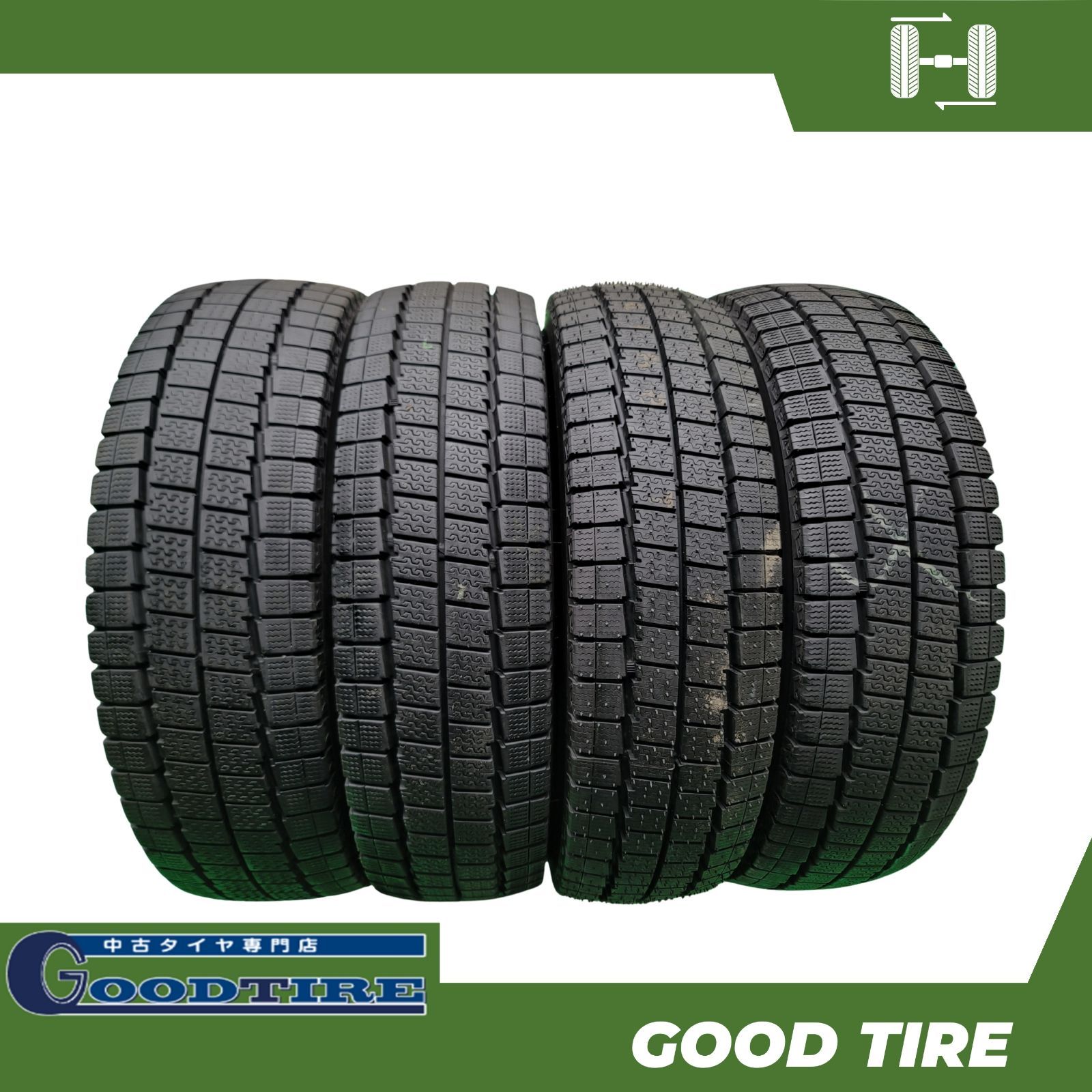 185|80R14102|100NLTダンロップWINTERMAXXLV01FORVAN2025年製4本冬用7.5分山10分山 タイヤタイヤ 7046