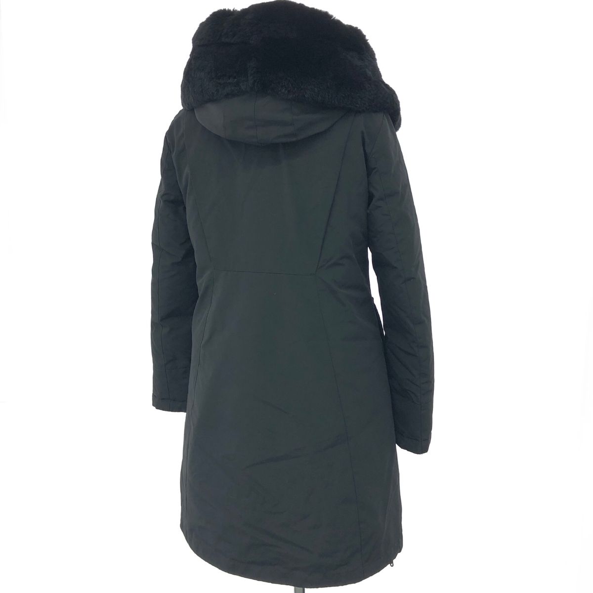 WOOLRICH ウールリッチ　ダウンコート ラビットファー付　サイズXS　紺色 WOOLRICH ウールリッチダウンコート ラビットファー付サイズXS紺色