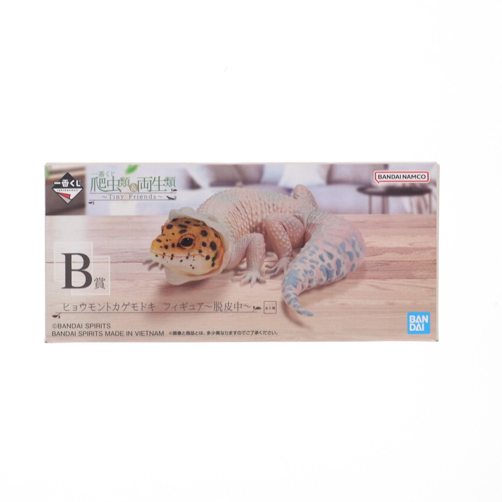 BANDAI - B賞 ヒョウモントカゲモドキ〜脱皮中〜 一番くじ 爬虫類&amp;両生類〜Tiny Friends〜 フィギュア プライズ バンダイスピリッツ Amazon | 一番くじ 爬虫類&両生類 B賞ヒョウモントカゲモドキ