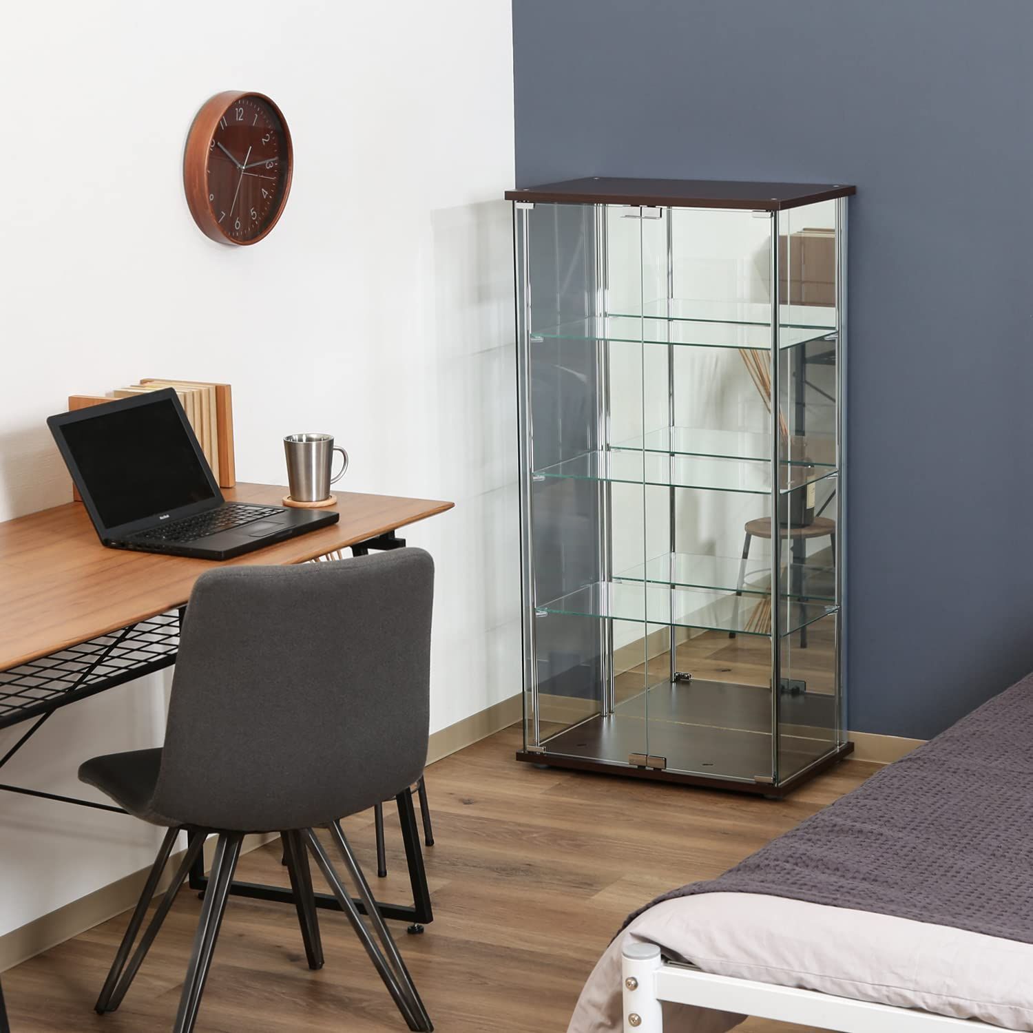 不二貿易　コレクションケース　ブラウン ワイドタイプ　高さ120cm 不二貿易 コレクションケース ブラウン ワイドタイプ 高さ120cm