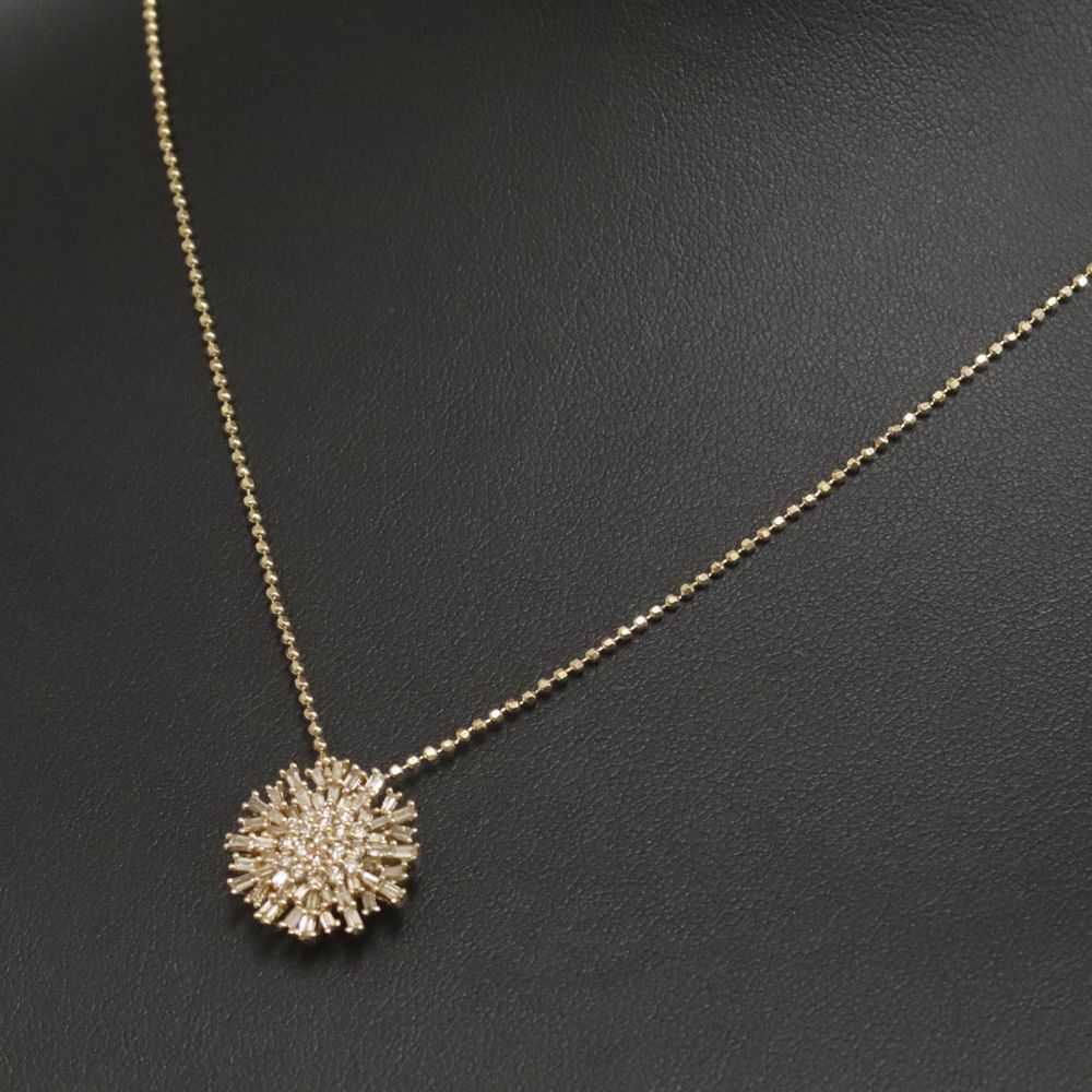 K18ブラウンダイヤモンドペンダント D0.56 4.8g（K18ブラウン  