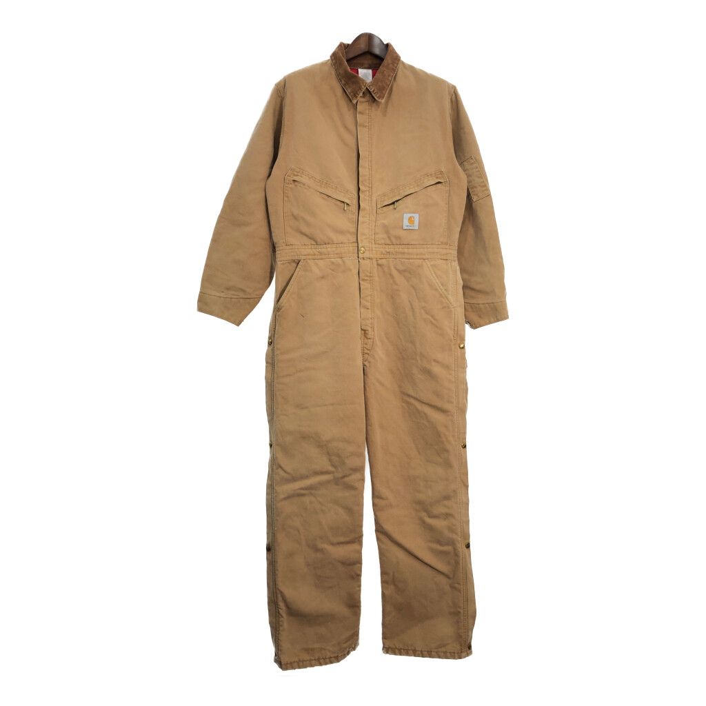 80s Carhartt ダック×ナイロン オーバーオール ヴィンテージUSA製 80s Carhartt ダック×ナイロン オーバーオール ヴィンテージUSA製