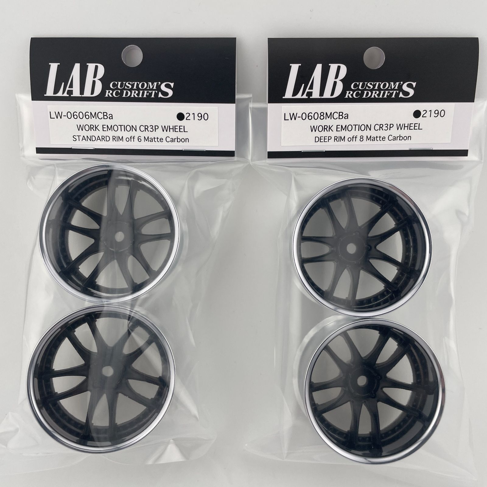 LAB LW-0606MCBa / LW-0608MCBa WORK EMOTION CR3P WHEEL Matte Carbon