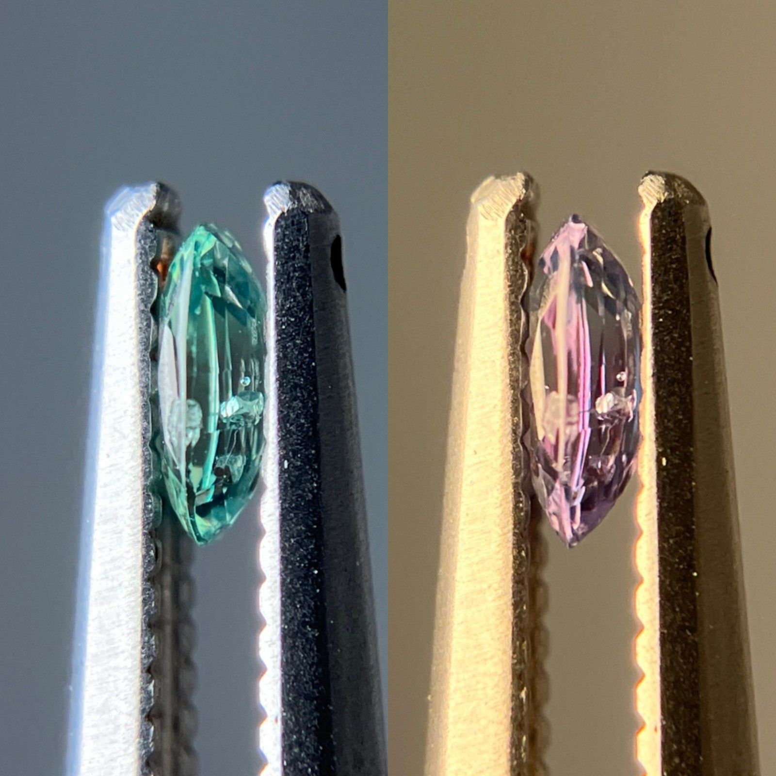 中央宝石研究所ソーティング❤天然アレキサンドライト アレキサンドライト 天然 0.180ct 中央宝石ソーティング付き