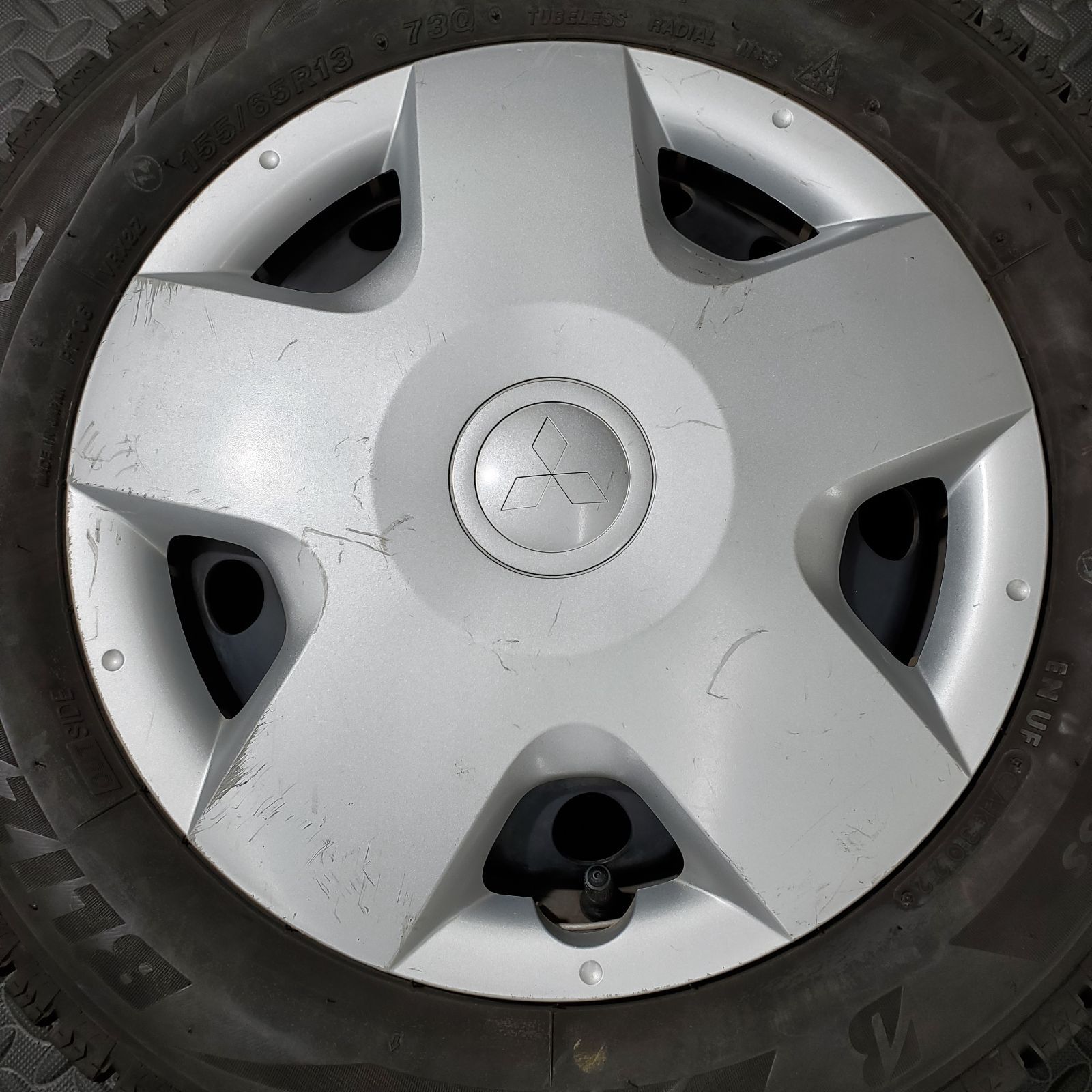 22年製 155 65R13 ブリヂストン ブリザックVRX2 三菱 ekワゴン 日産オッティ スタッドレスタイヤ 1048R