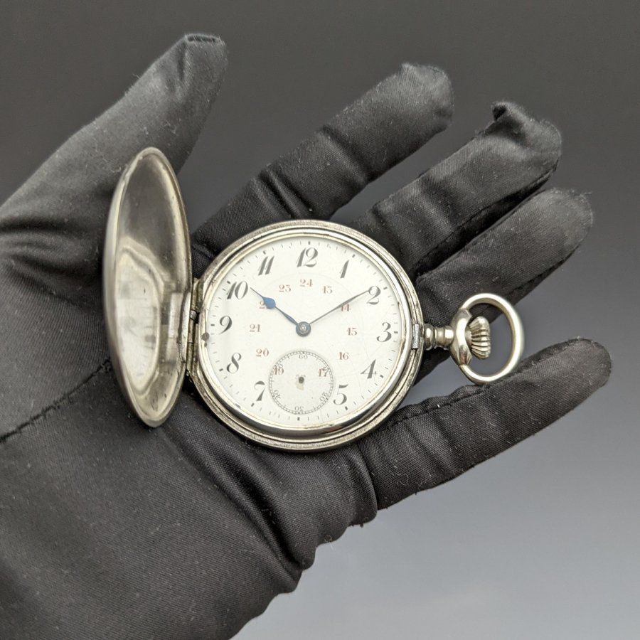 【美品】【ELGIN・エルジン】フルハンター アンティーク 機械式 懐中時計