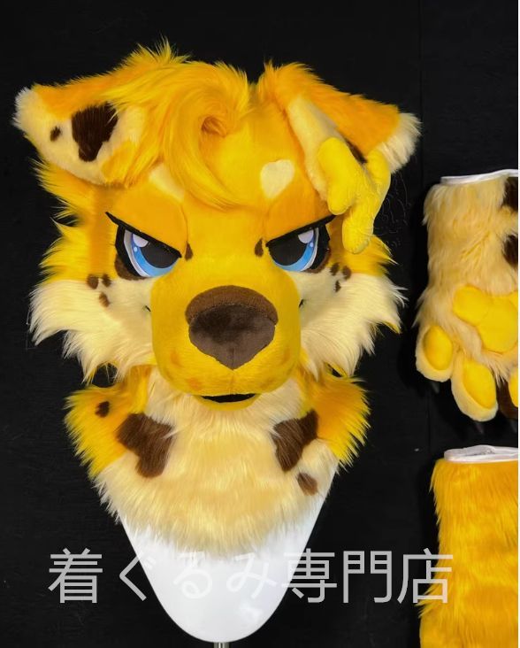 ケモノ着ぐるみヘッド　犬 着ぐるみヘッド 犬 Bタイプ 小さめ 身長140ー169cm 全頭ヘッド
