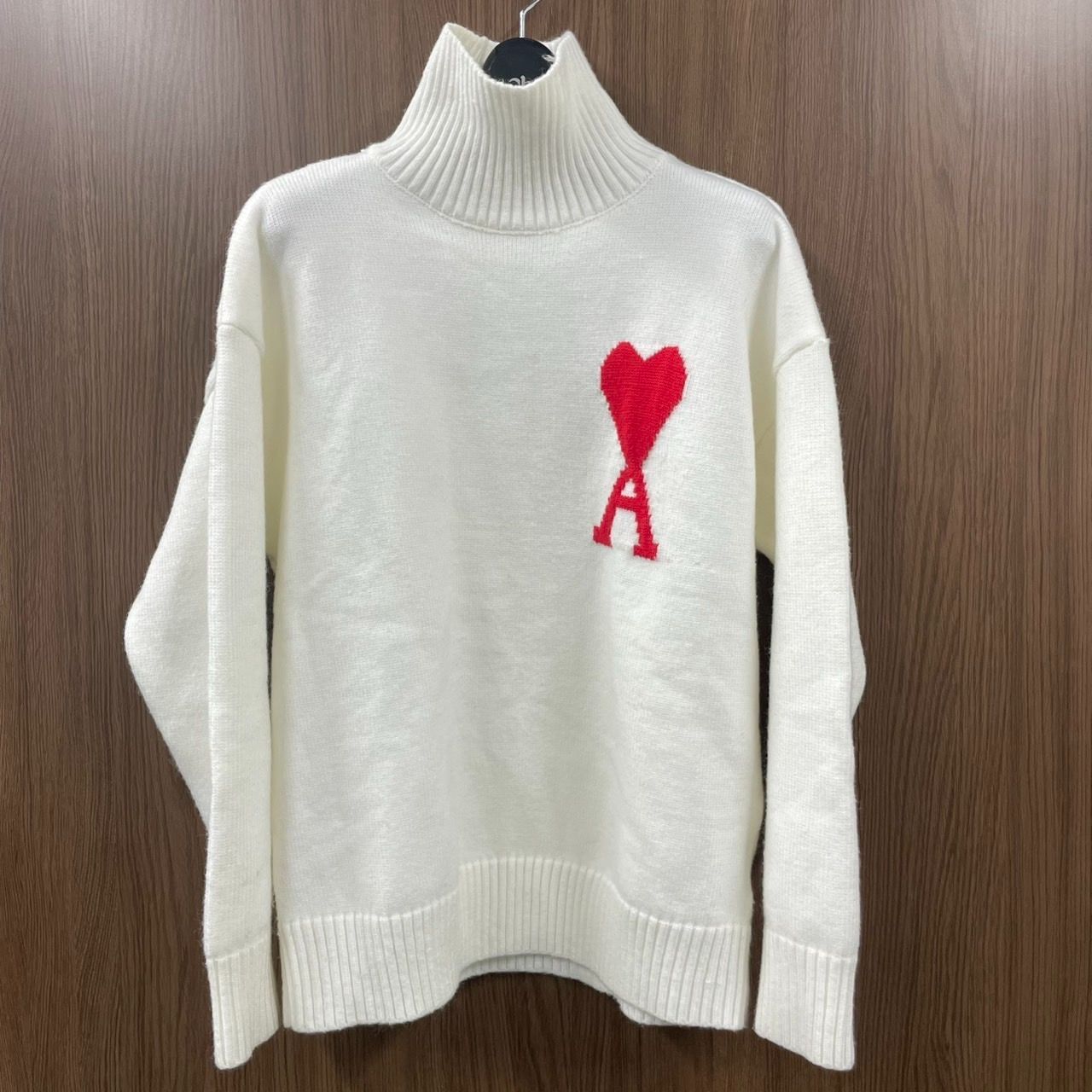 AMI PARIS】ファネルネック ハイネック タートルネック ニットセーター