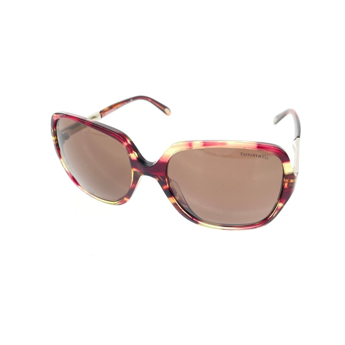 ののさん専用 TIFFANY&Co. ティファニー サングラス マーブルトーン/ラインストーン