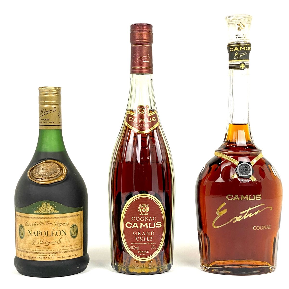 3本 L AIGLON カミュ コニャック 700ml ブランデー セット 古酒