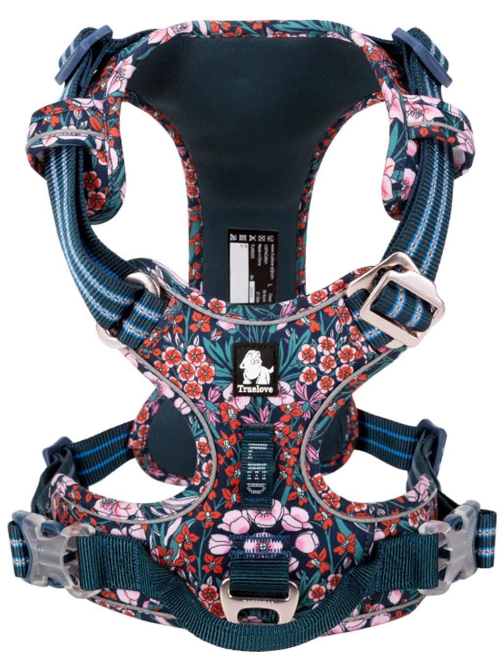 cocomall 2020 犬用ハーネス 犬用胴輪 ドッグ ペット用品 ハーネス 3 M反射材料 訓練 ナイロン製 小型犬 中型犬 大型犬に向け 通気性 調節 L 2021 Navy Blazer