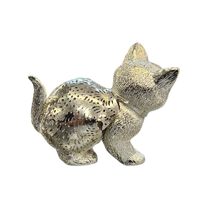 ファッションなデザイン クリストフル Christofle フィギュリン 銀細工 シルバー ネコ 猫 その他