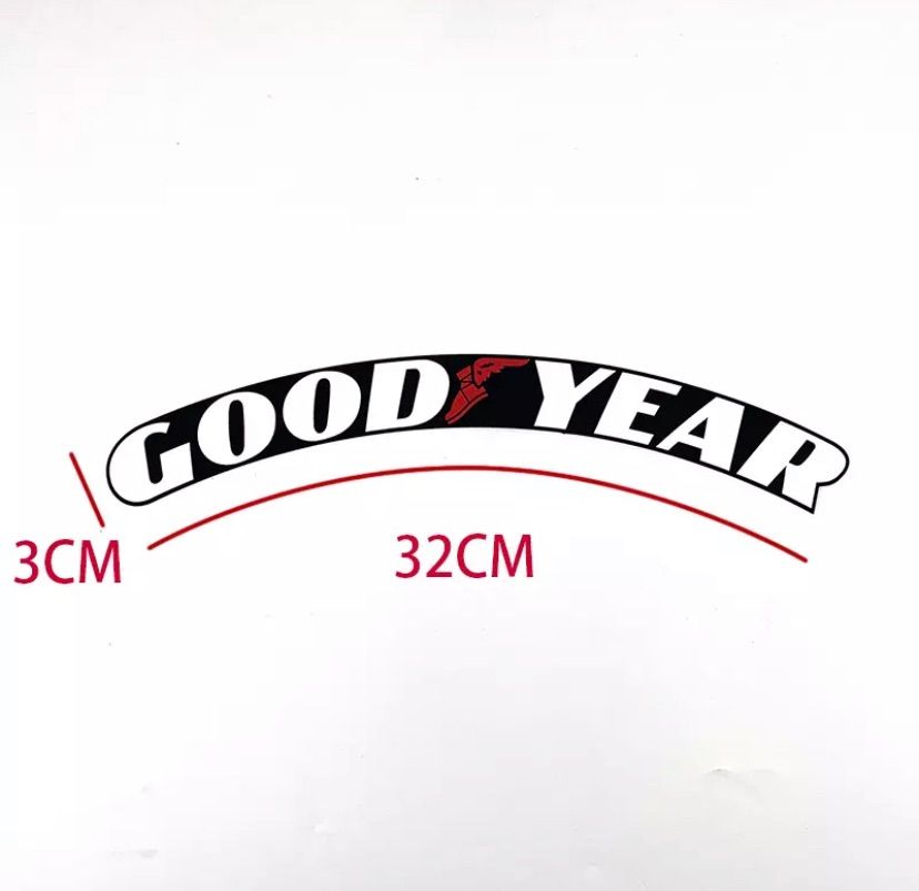 グッドイヤー タイヤステッカー 1台分 4枚 GOODYEAR タイヤレター 