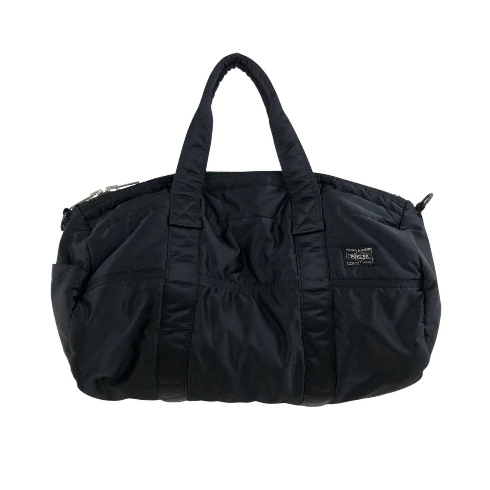 C370【美品】PORTER ポーター 2way ボストンバッグ ドラムバッグ