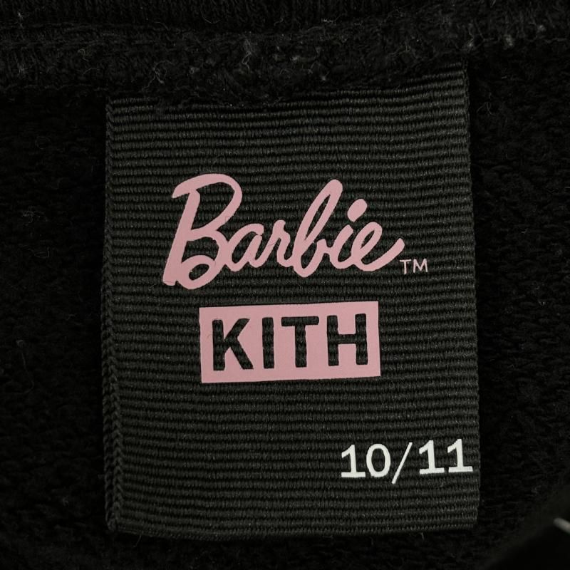  KITH キス パーカー 長袖 Barbie Hoodie Dress バービー コラボ フーディ プルオーバー ロング丈 スウェット 長袖シャツ ブラウス トップス