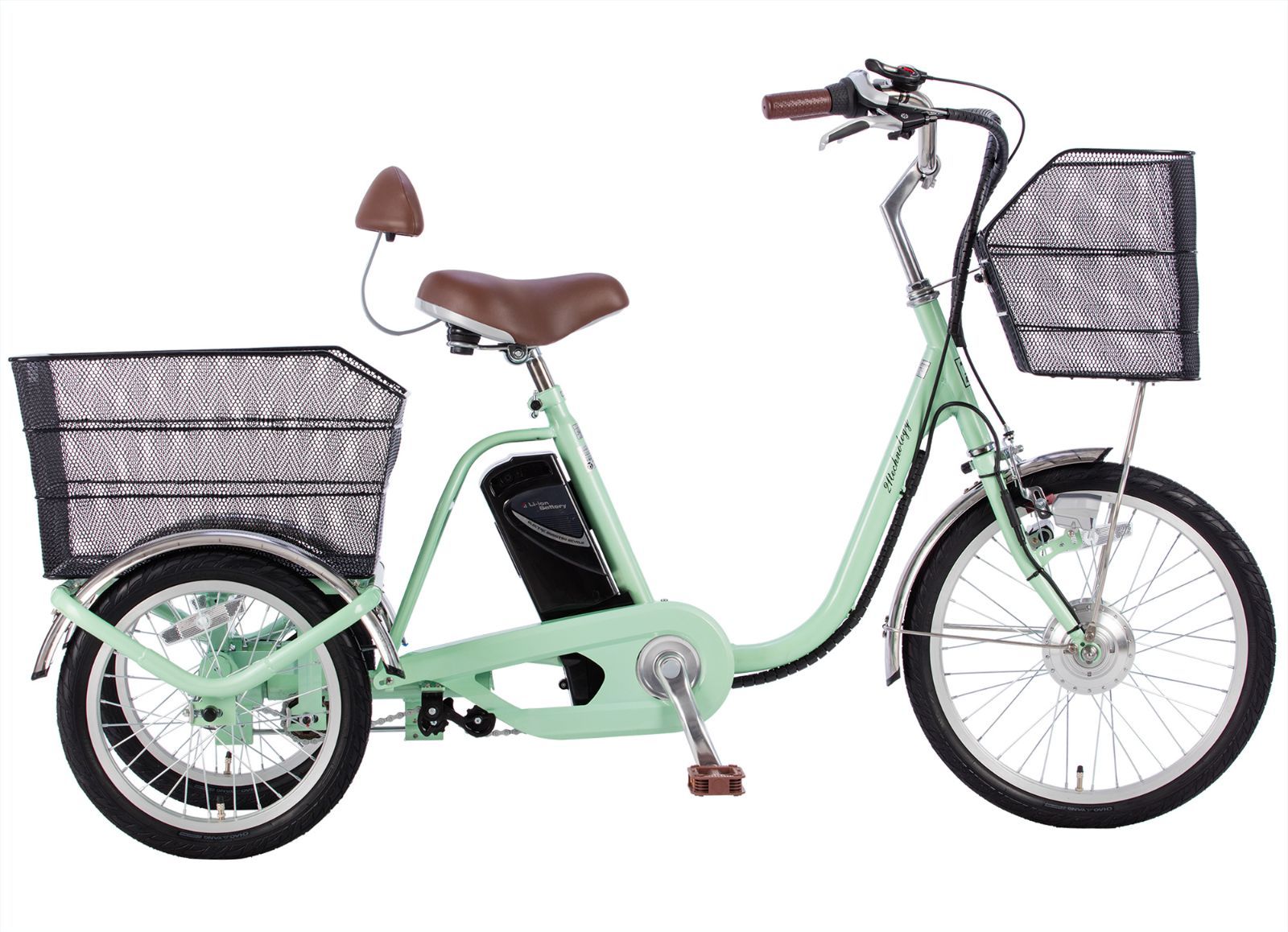 6時間 タイムセール 送料無料 電動アシスト三輪車 型式認定取得済 シマノ製内装3段変速 スイング機能付き 4カラー