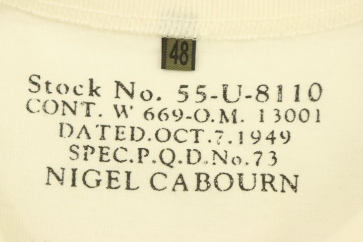 中古】 Nigel Cabourn メンズTシャツ 48 ベーシックTシャツ
