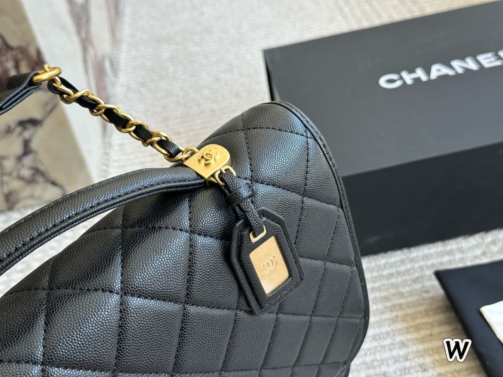 CHANEL 22K キャビアスキン バックパック ? 31×26cm | ♥品