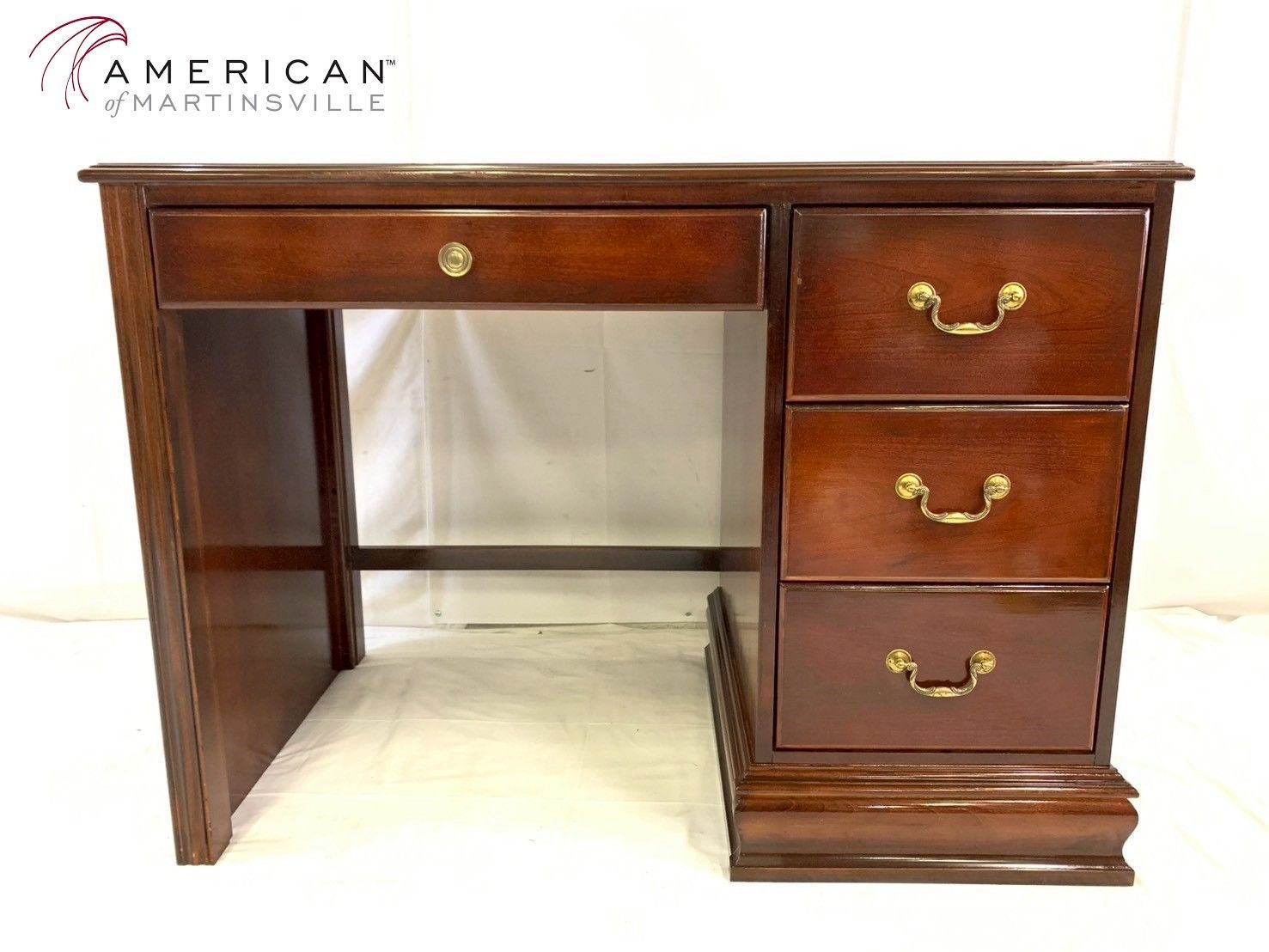 アメリカ家具 片袖デスク 書斎 オフィス 机 アンティーク ビンテージ AMERICAN OF MARTINSVILLE AD17DK-3