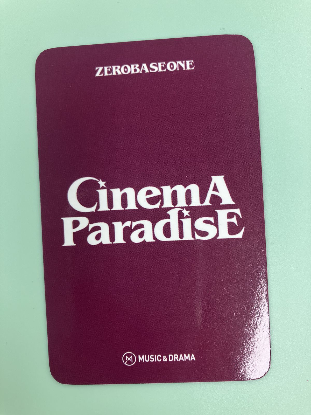 ZEROBASEONE ソクマシュー トレカ CINEMA PARADISE Music&Drama