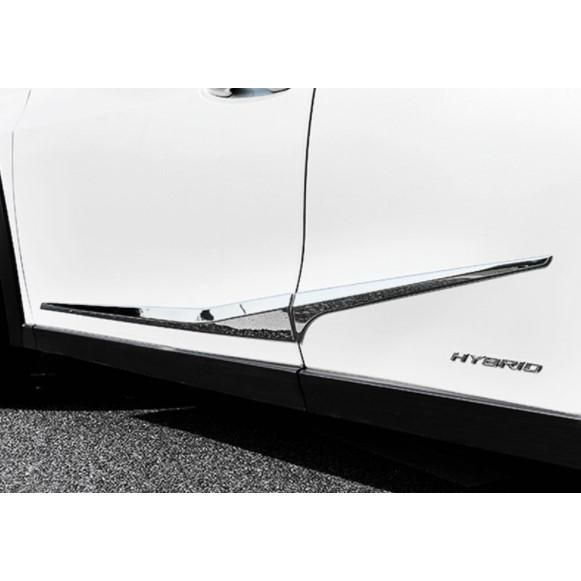 お買い得特価商品。 鏡面仕上げ♪ レクサス メッキ サイド サイドモール ガーニッシュ UX200 UX250h バージョンL バージョンC Fスポーツ クローム b3548