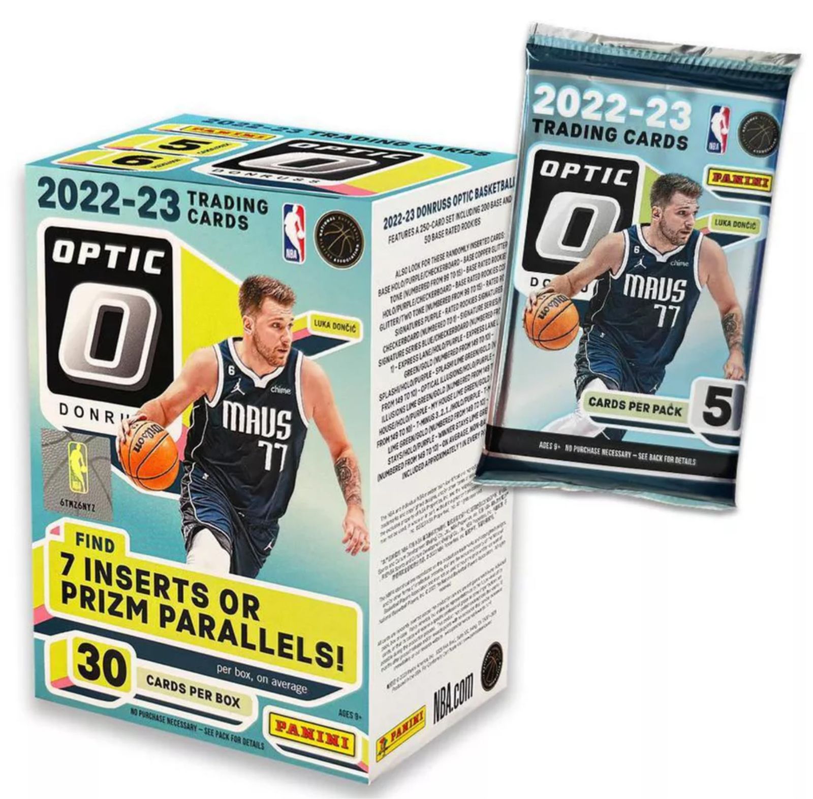 2022-2023 Panini Donruss Optic バスケットボール トレーディングカード ブラスターボックス。