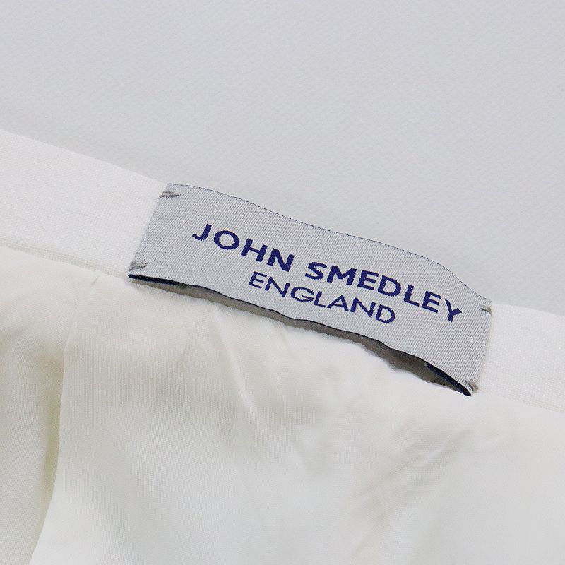 美品 JOHN SMEDLEY ジョンスメドレー リネン混 ストレッチ ギャザー