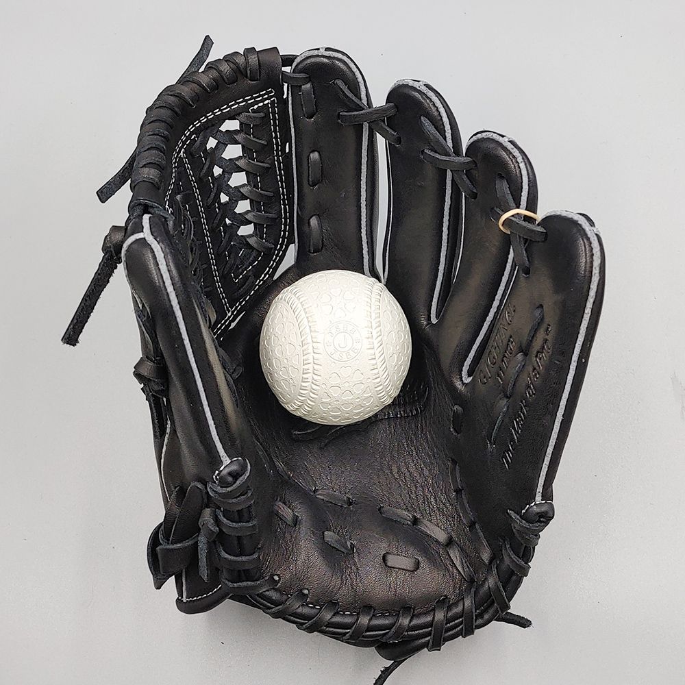 【新品】 ローリングス 少年軟式グローブ オールラウンド用 ブラック×グリーン 新品】 ローリングス 軟式グローブ / オールラウンド用 型付け