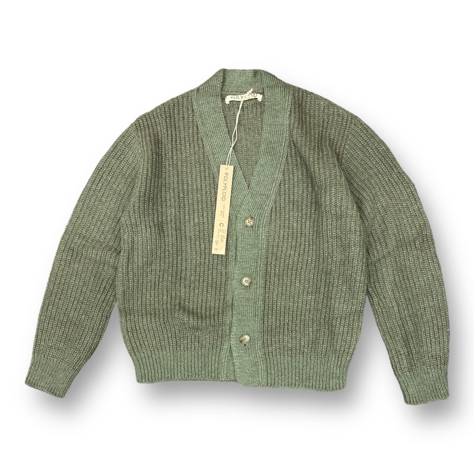 定価59400円 新品 POLYPLOID メランジニットカーディガン ポリプロイド
