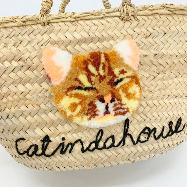 cat in da house キャットインダハウス　バッグ SOLD}CAT IN DA HOUSE! キャット・イン・ダ・ハウス カゴバッグ
