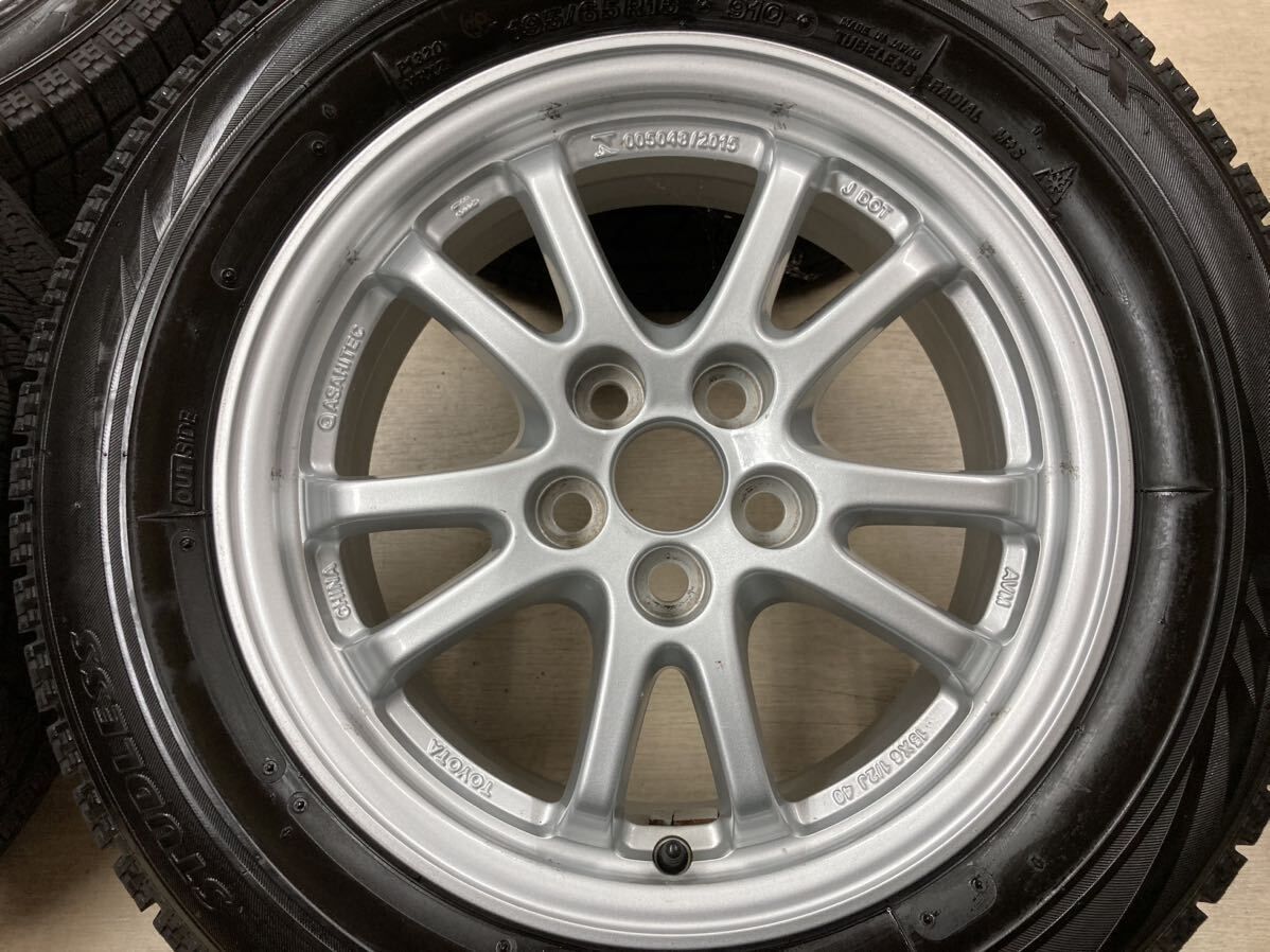 スタッドレス早期割!!50プリウス純正 15in 6.5J+40 5/100◆195/65R15 BS ブリザック VRX◆プリウス ウィッシュ カローラ プレミオ CT