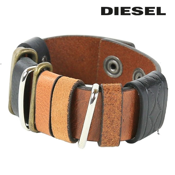 DIESEL レザーブレスレット DIESEL ディーゼル レザーブレスレット メンズ レディース 男女
