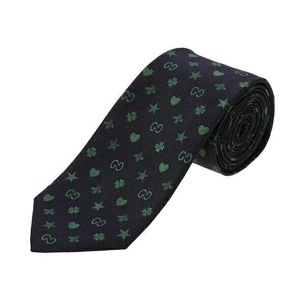 新品 グッチ GUCCI ネクタイ シンボルズ モチーフ シルク タイ  
