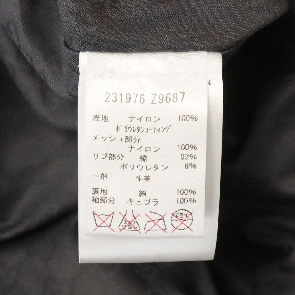 GUCCI (グッチ) ナイロンメッシュジップアップフーデッドジャケット