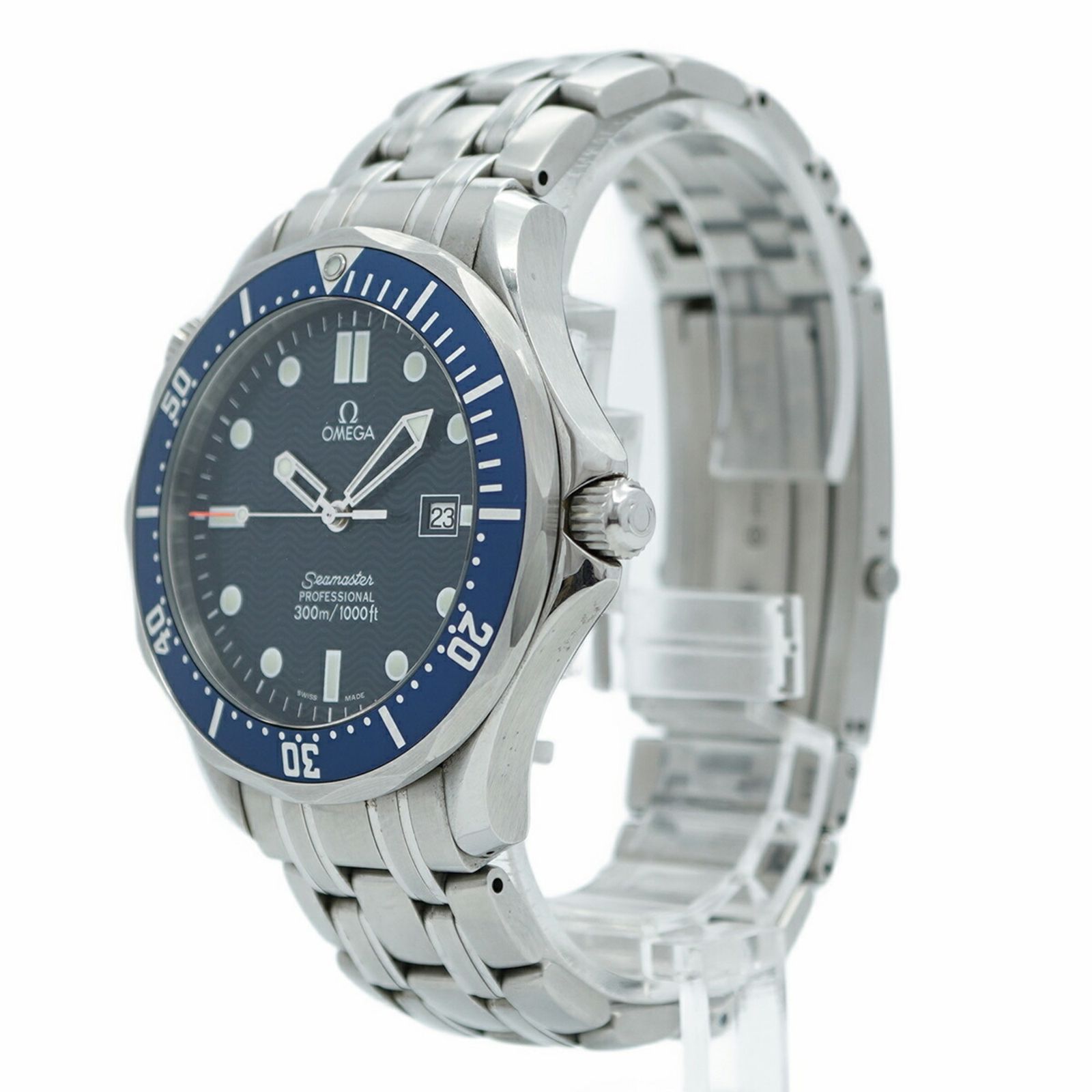オメガ シーマスター 2541.80 ネイビー文字盤腕時計 メンズ